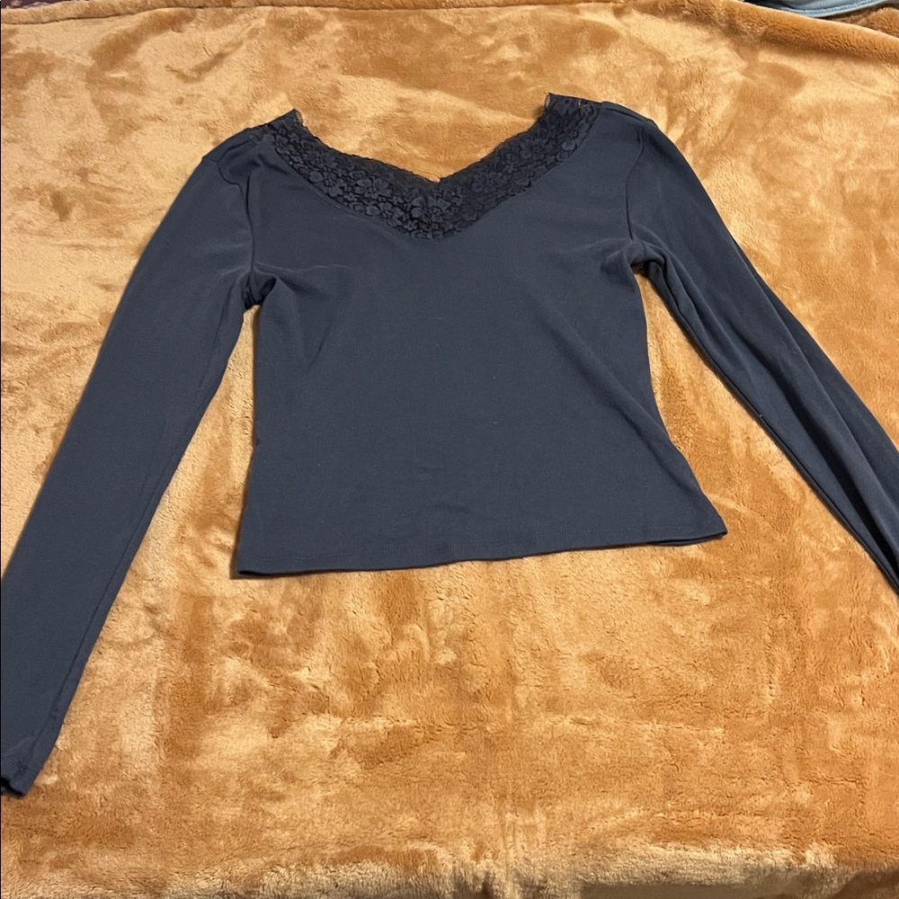Elegant Lace Trim Women's Top